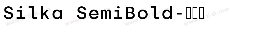 Silka SemiBold字体转换